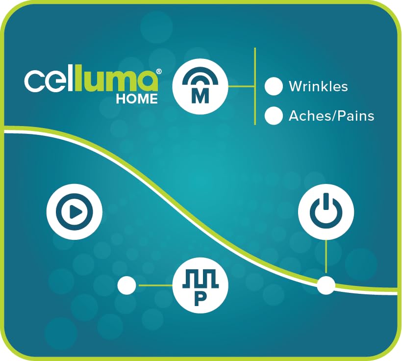 Celluma Home battery indicator graphic shows charge status during use