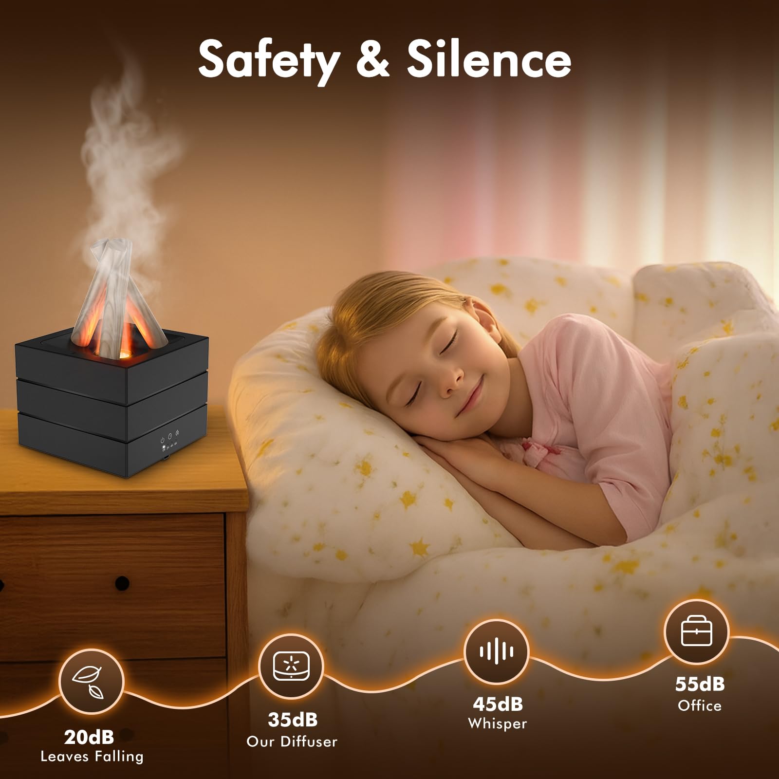 Cemobene diffuser remote control for easy on/off and settings.