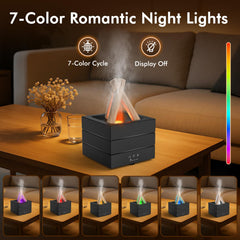 Cemobene diffuser displaying timer modes for scheduling.