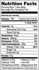 Cemueo protein bar close-up shows chewy texture and chocolate chips for energy