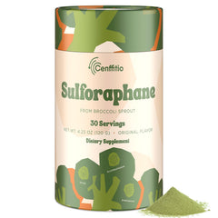 Cenffitio Sulforaphane bottle front as a convenient daily supplement for wellness support
