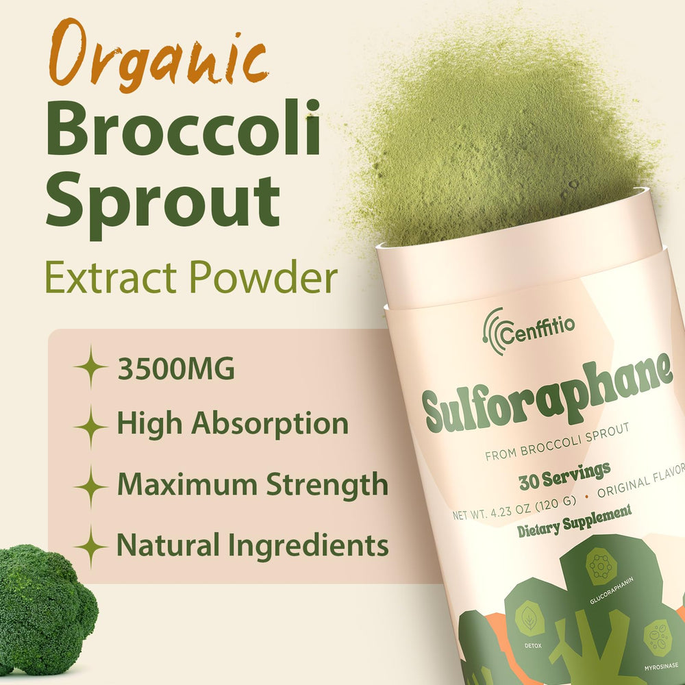 Cenffitio sulforaphane smoothie mix-in being prepared