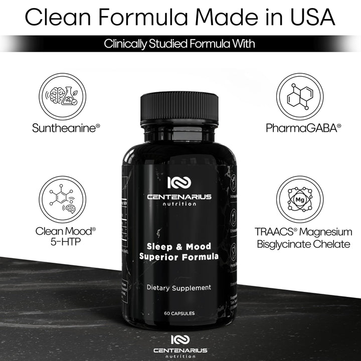 Centenarius Sleep + Mood dosing spoon demonstrates simple daily dosing.