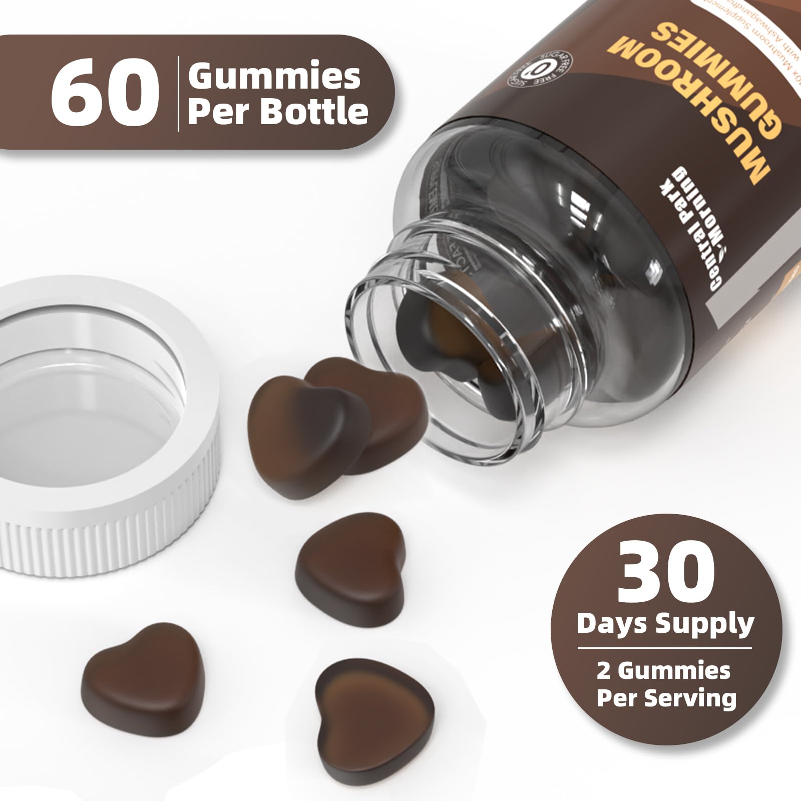 Central Park Morning Mushroom Gummies on a daily-use setup suggests easy routine.