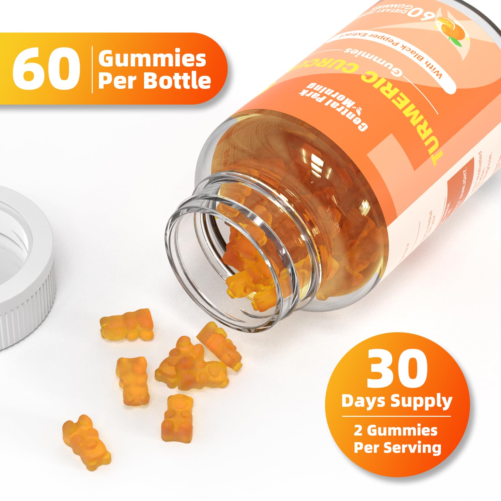 Central Park Morning Turmeric Gummies ginger ingredient emphasizes digestive support.