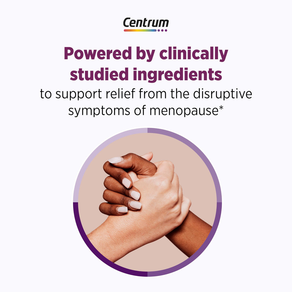 Gluten-free vegetarian Centrum capsule label emphasizes allergy-friendly design.
