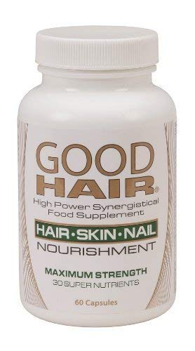 Century Systems Good Hair bottle pour demonstrates easy daily use for nourishment of hair, skin, and nails.
