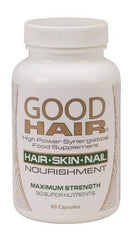 Century Systems Good Hair bottle pour demonstrates easy daily use for nourishment of hair, skin, and nails.