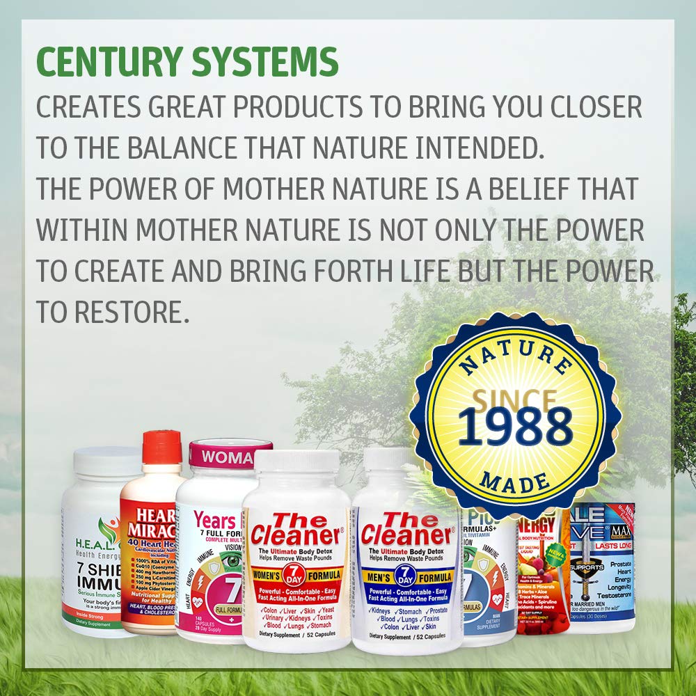 Century Systems Miracle 2000 bottle beside a glass ready to enjoy daily.