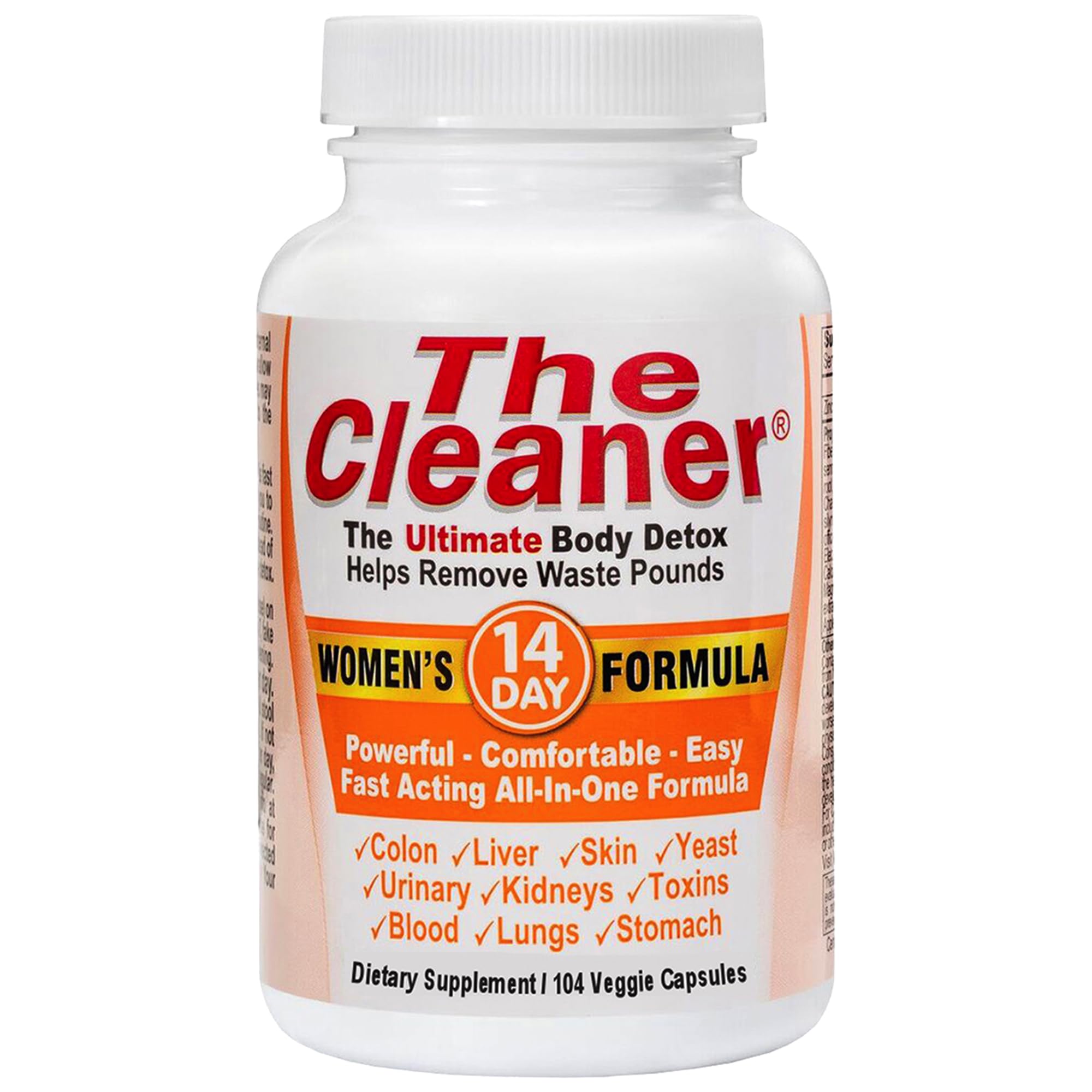 Century Systems The Cleaner Detox bottle on a counter showing convenient daily digestive balance