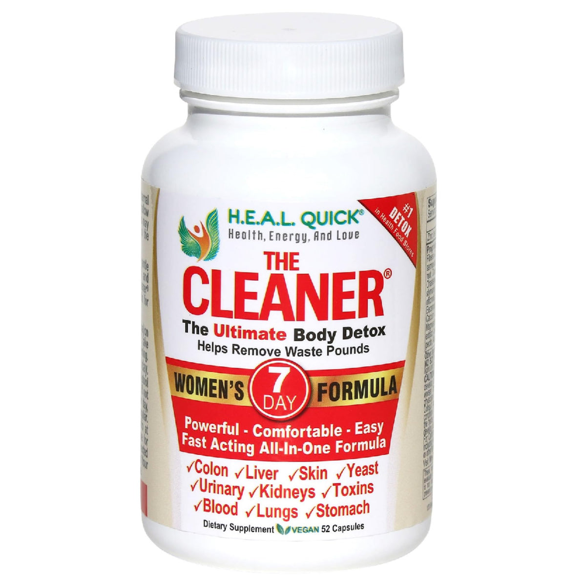 Century Systems The Cleaner Detox bottle and capsules for a gentle seven-day cleanse