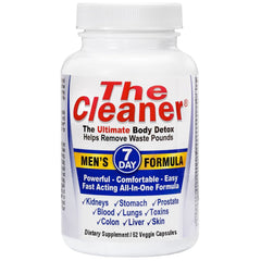 Century Systems The Cleaner detox bottle shown for a complete seven-day cleanse for men