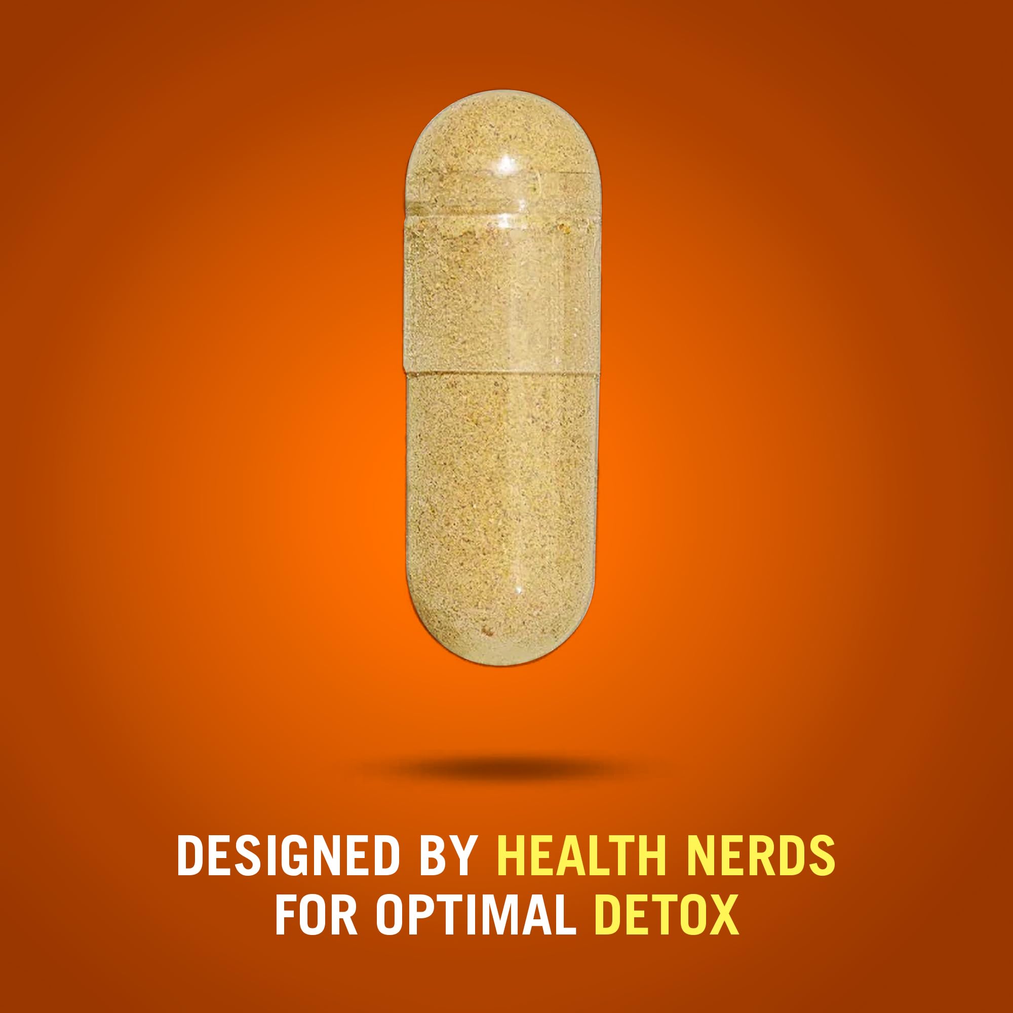 Capsules in hand representing easy swallowing of Century Systems The Cleaner Detox