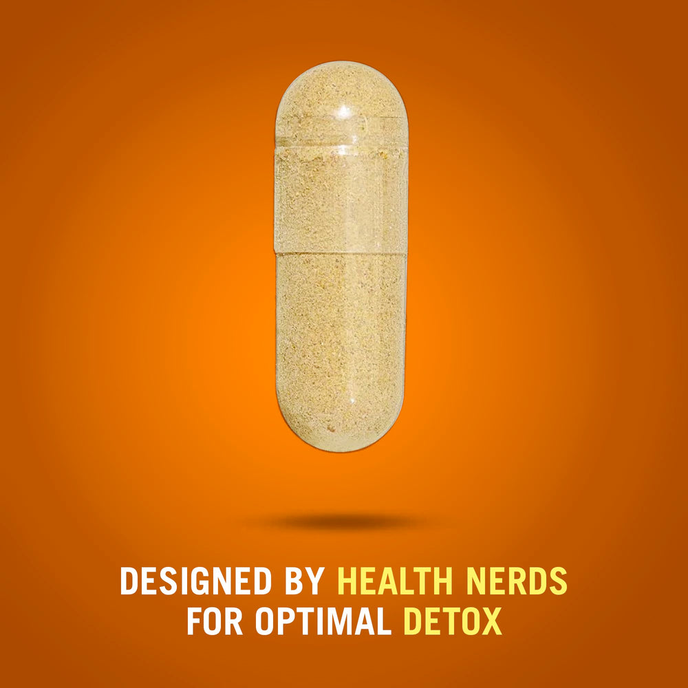Capsules in hand representing easy swallowing of Century Systems The Cleaner Detox