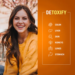 Label detail of Century Systems The Cleaner Detox, highlighting vegetarian capsules