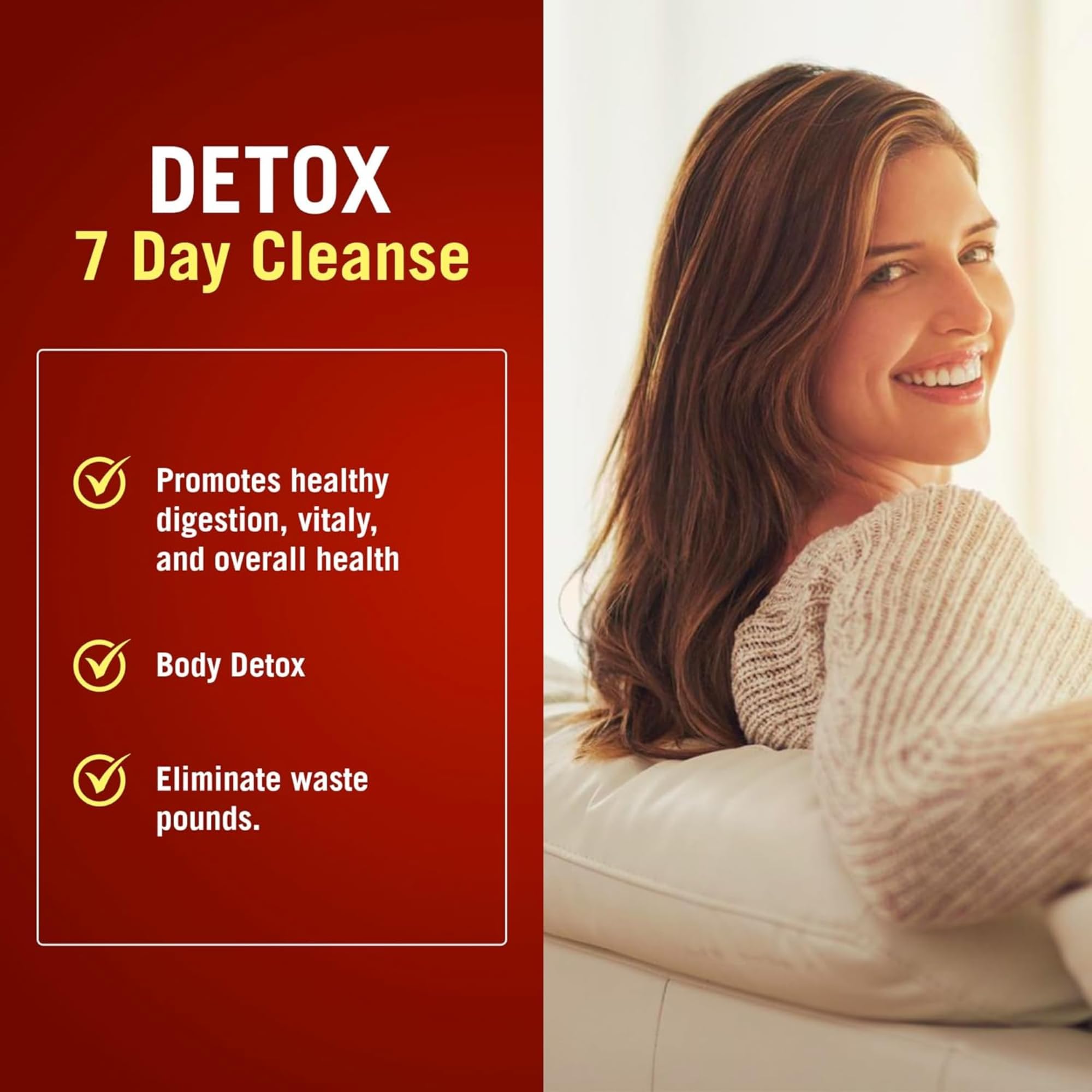 Label close-up of The Cleaner Detox showing vegetarian formula