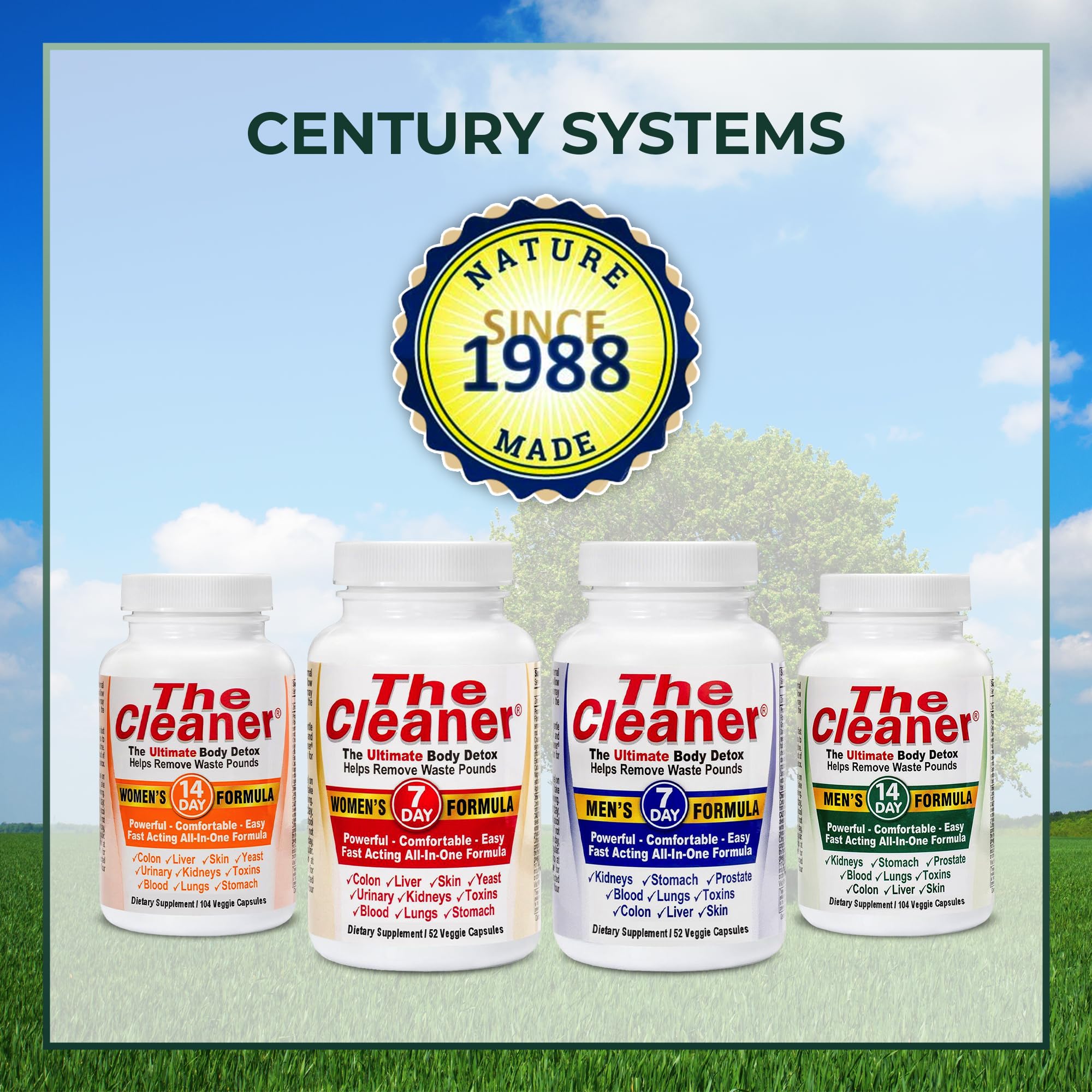 A man preparing an evening dose with Century Systems The Cleaner