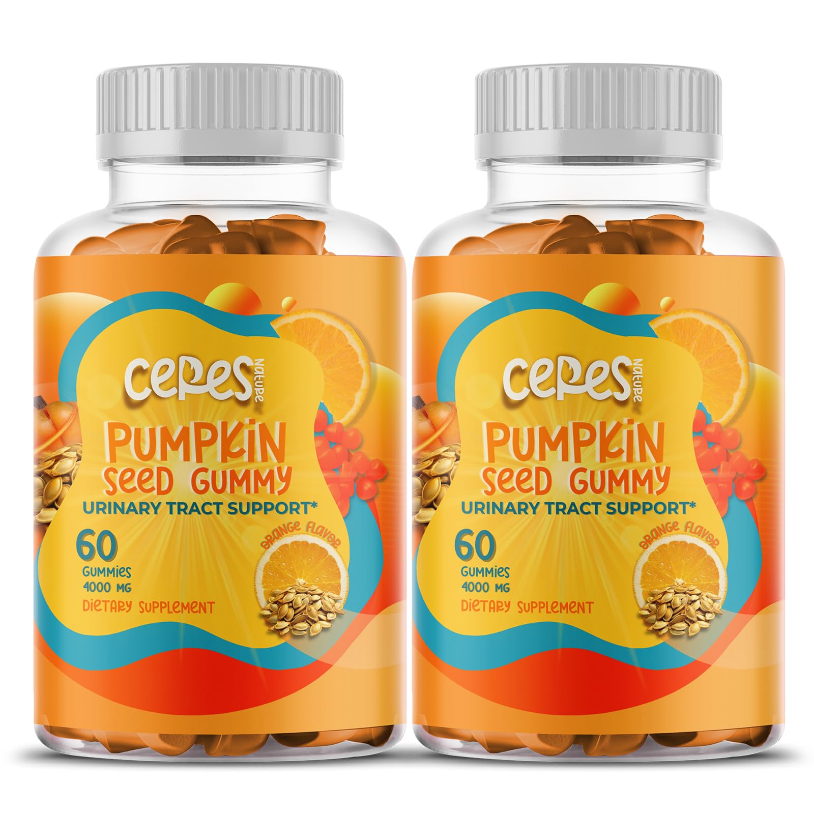 Ceres Nature pumpkin seed oil gummies bottle front for daily omega support