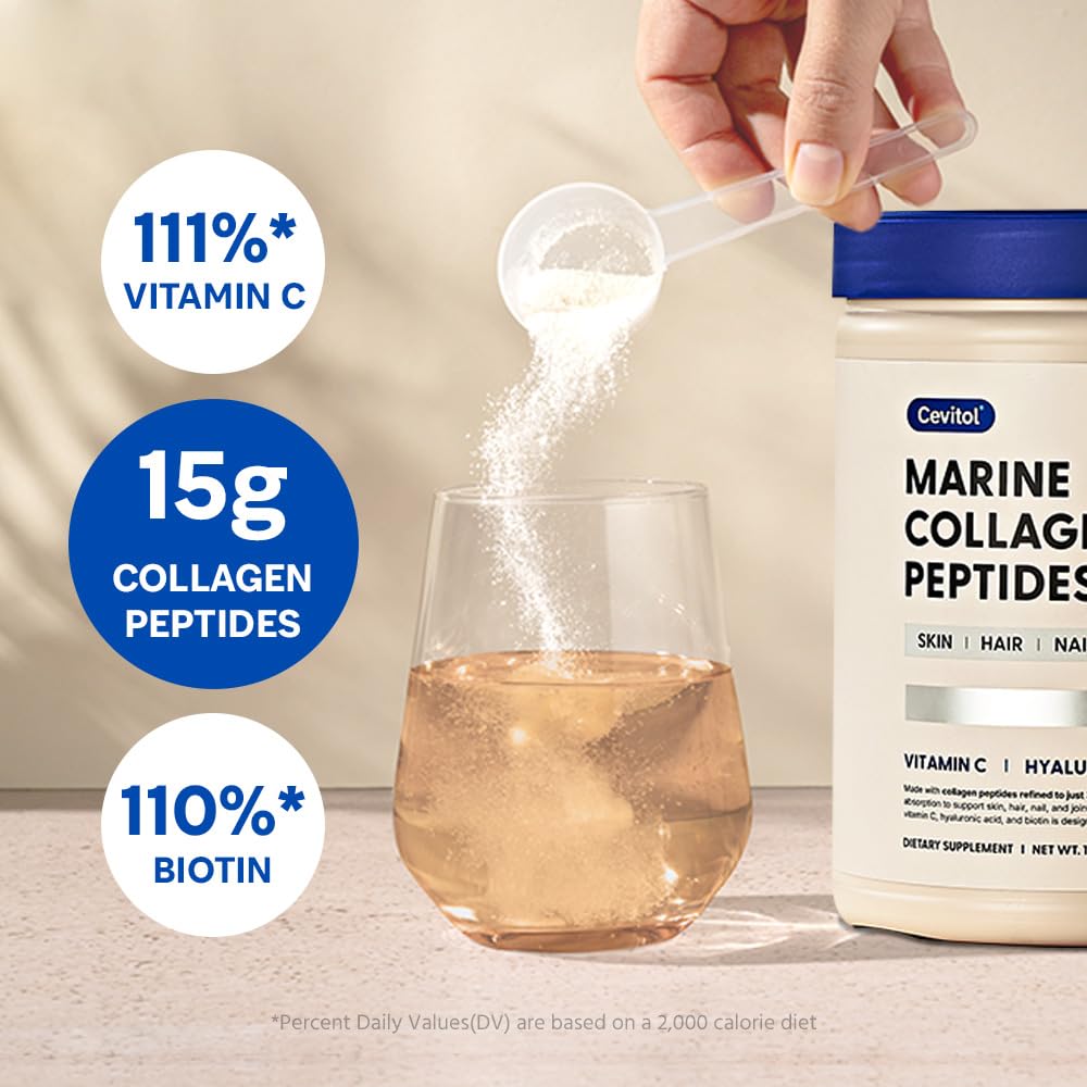 Cevitol non-GMO dairy-free gluten-free seal on label emphasizing clean ingredients