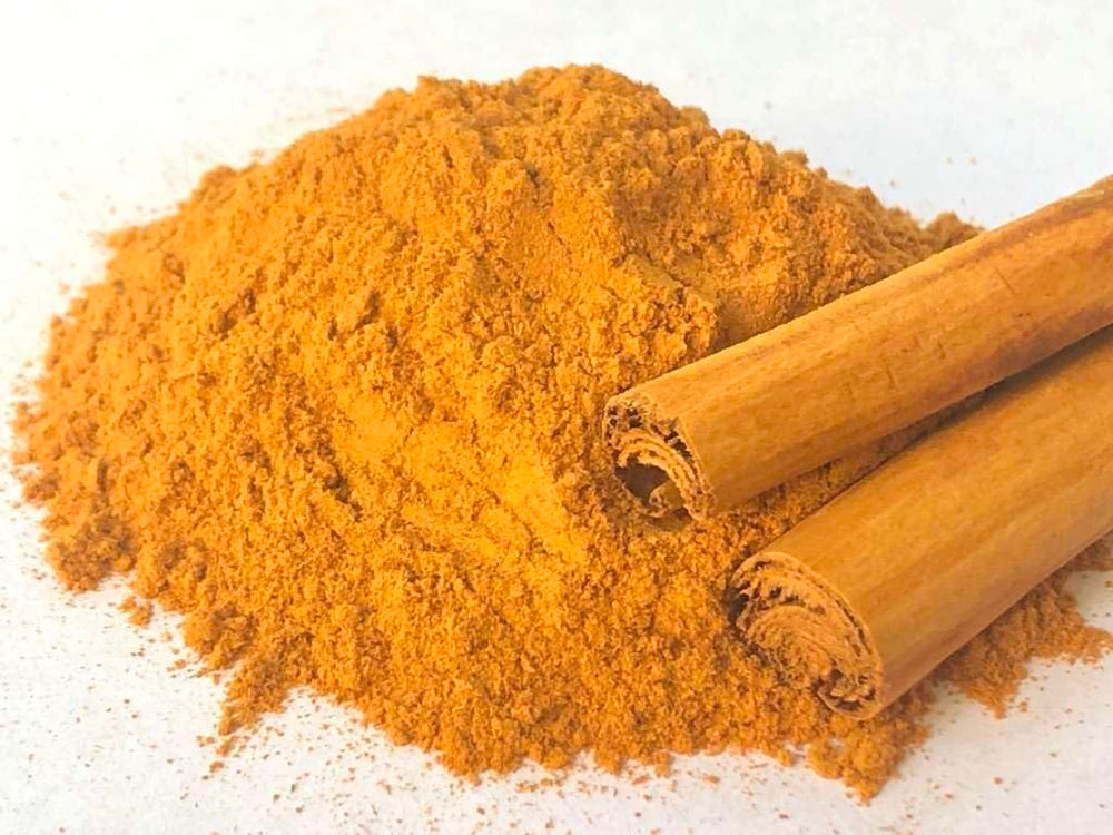 Premium Ceylon cinnamon powder packaging ready for pantry storage, ideal for baking and beverages.