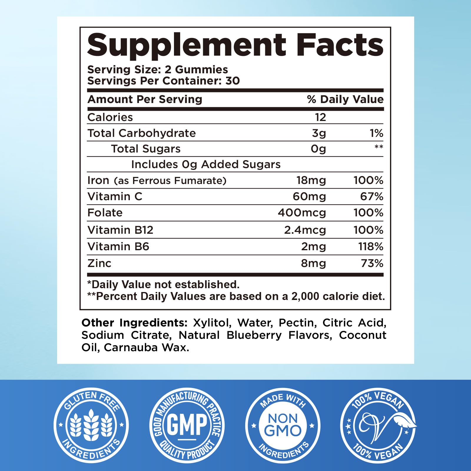 CFILIHTC vegan sugar free label stresses plant based option