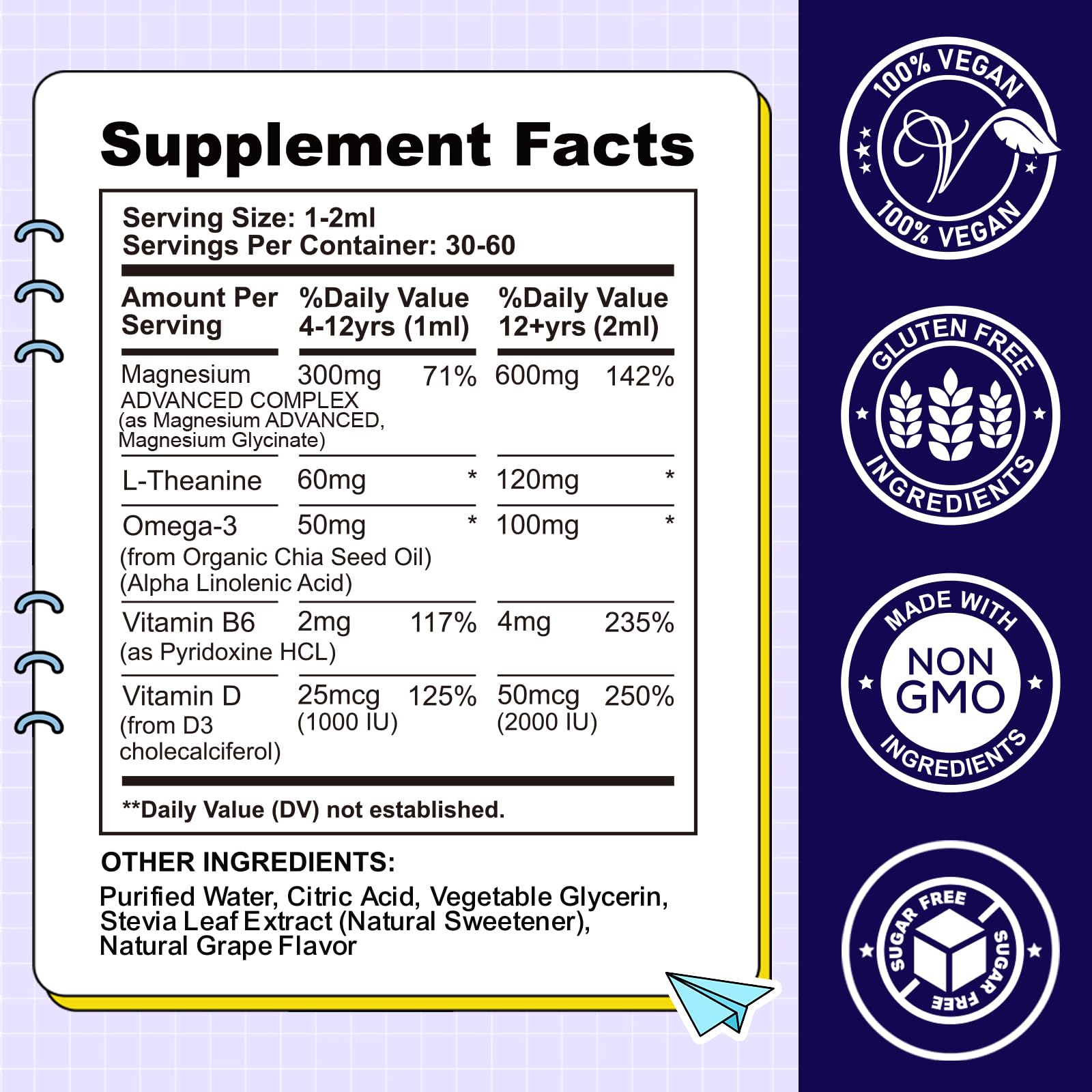 CFILIHTC formula with omega-3 and vitamins supports brain development.