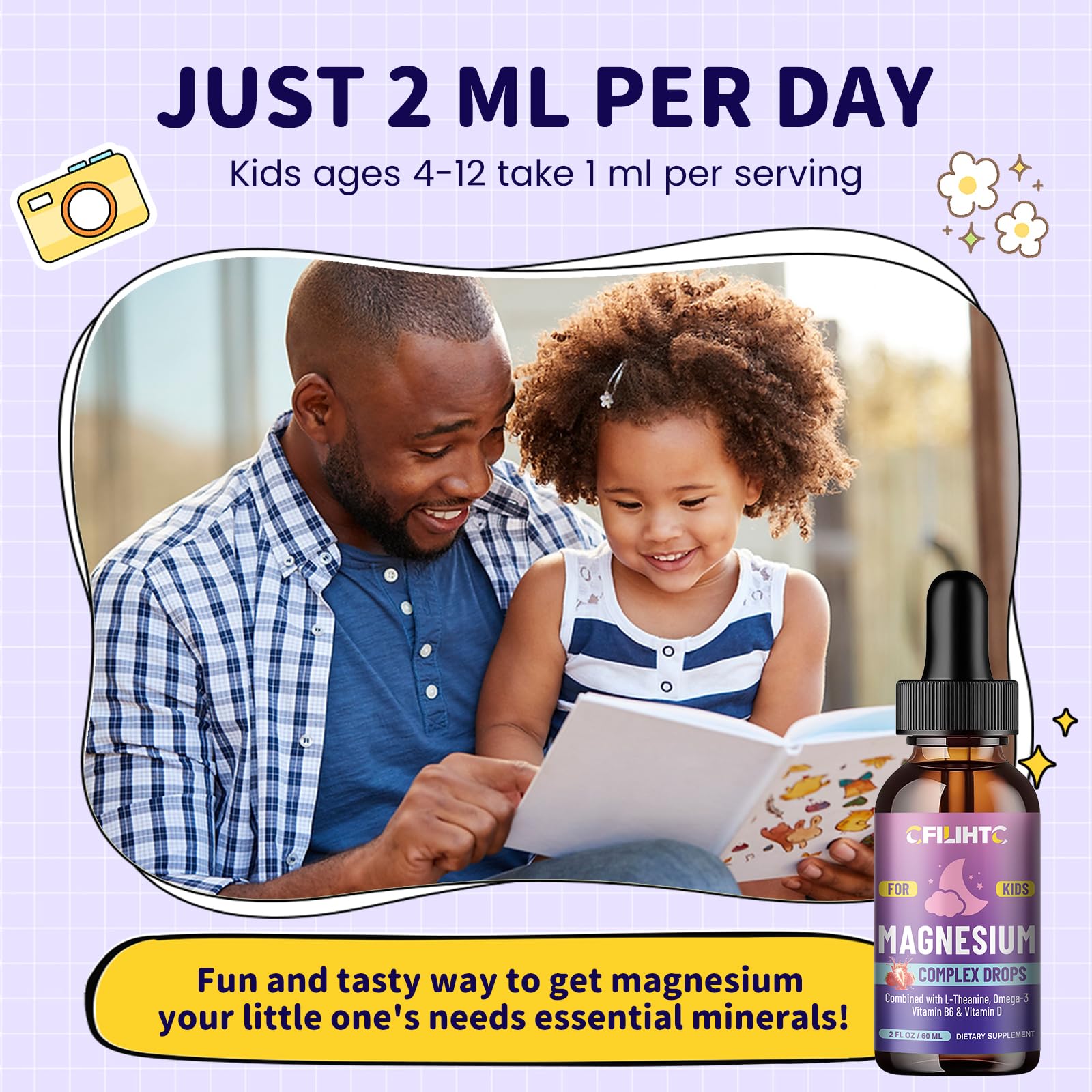 Packaging with kid-friendly design and clear nutrition details
