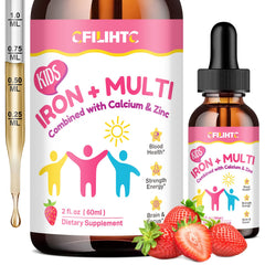 CFILIHTC liquid iron drops bottle with pour spout for easy dosing.