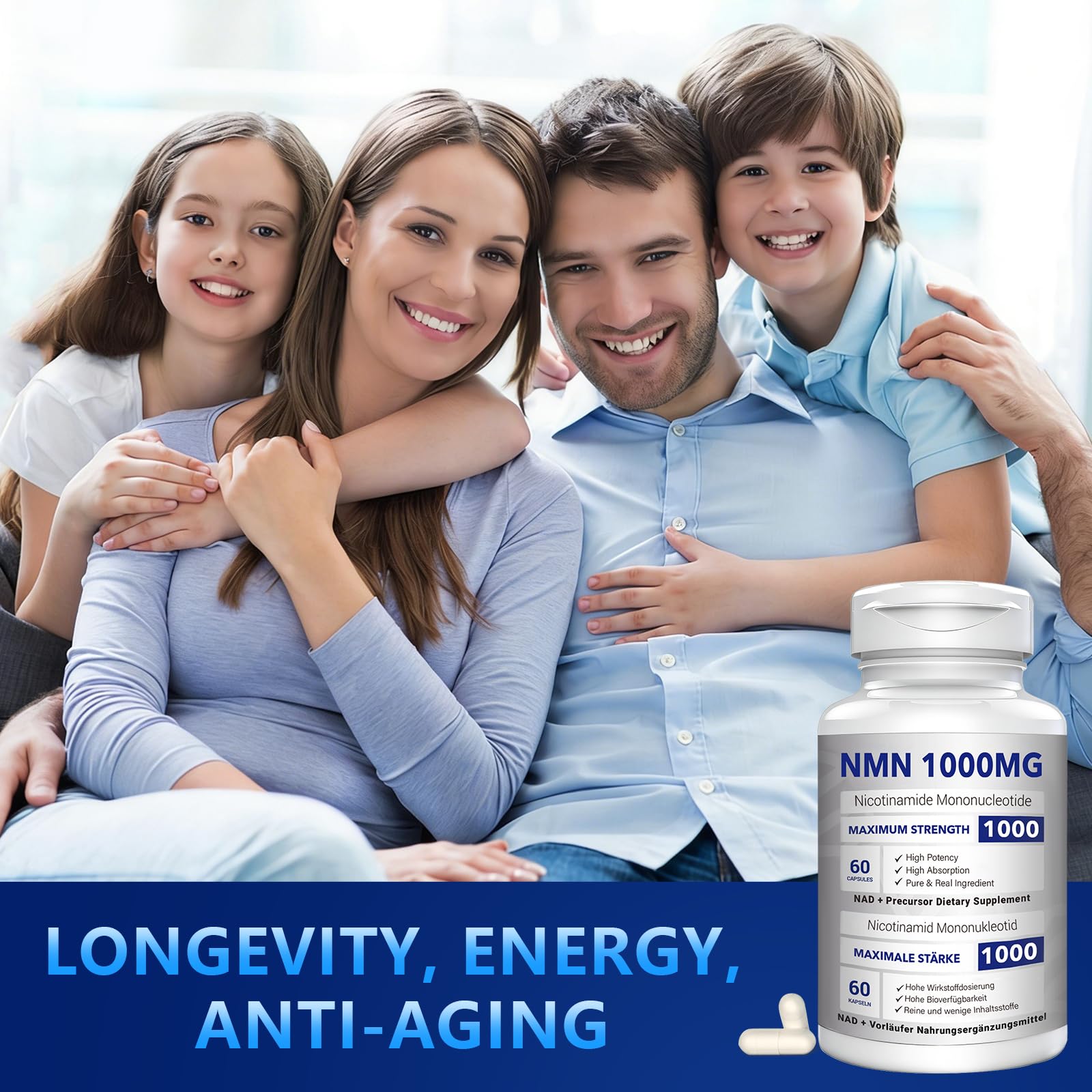 CFUKING NMN desiccant-protected bottle preserves potency.