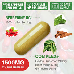 CHANUBITO Ceylon cinnamon capsules with berberine blend