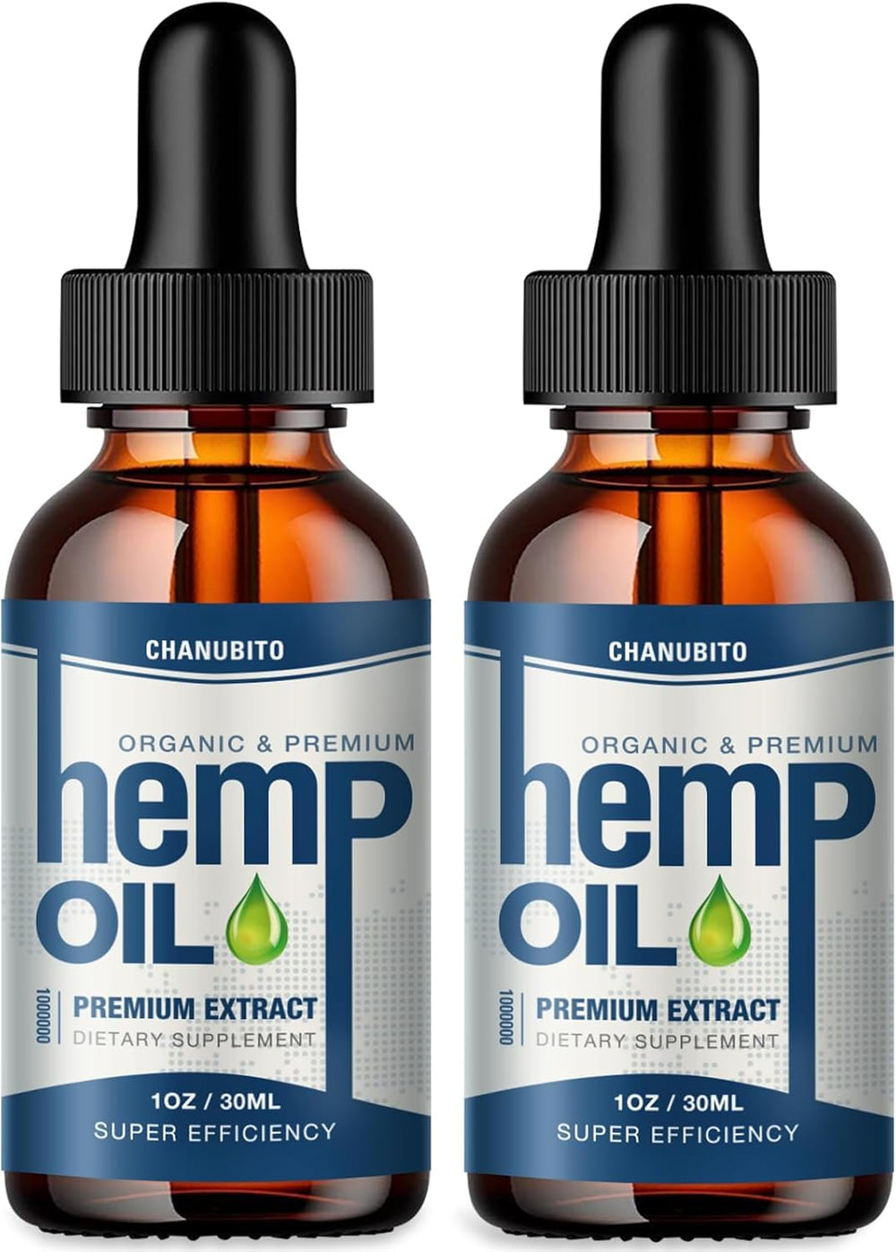 CHANUBITO oil drops 2-pack bottle for natural, plant-based use and everyday wellness