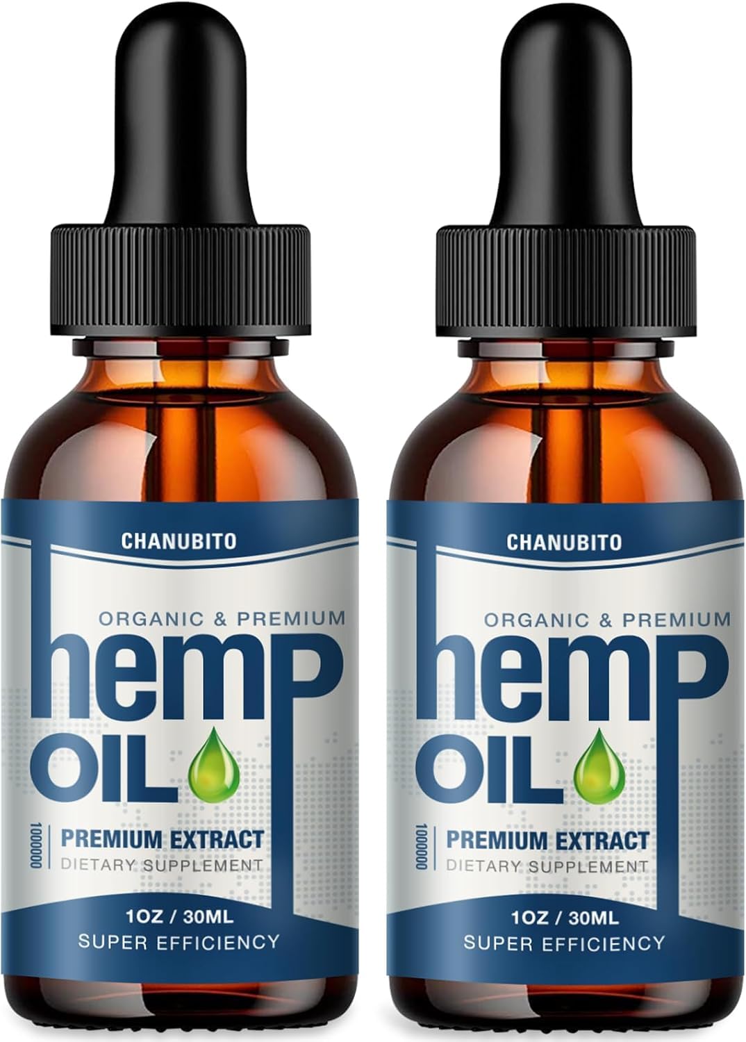 CHANUBITO oil drops 2-pack bottle for natural, plant-based use and everyday wellness