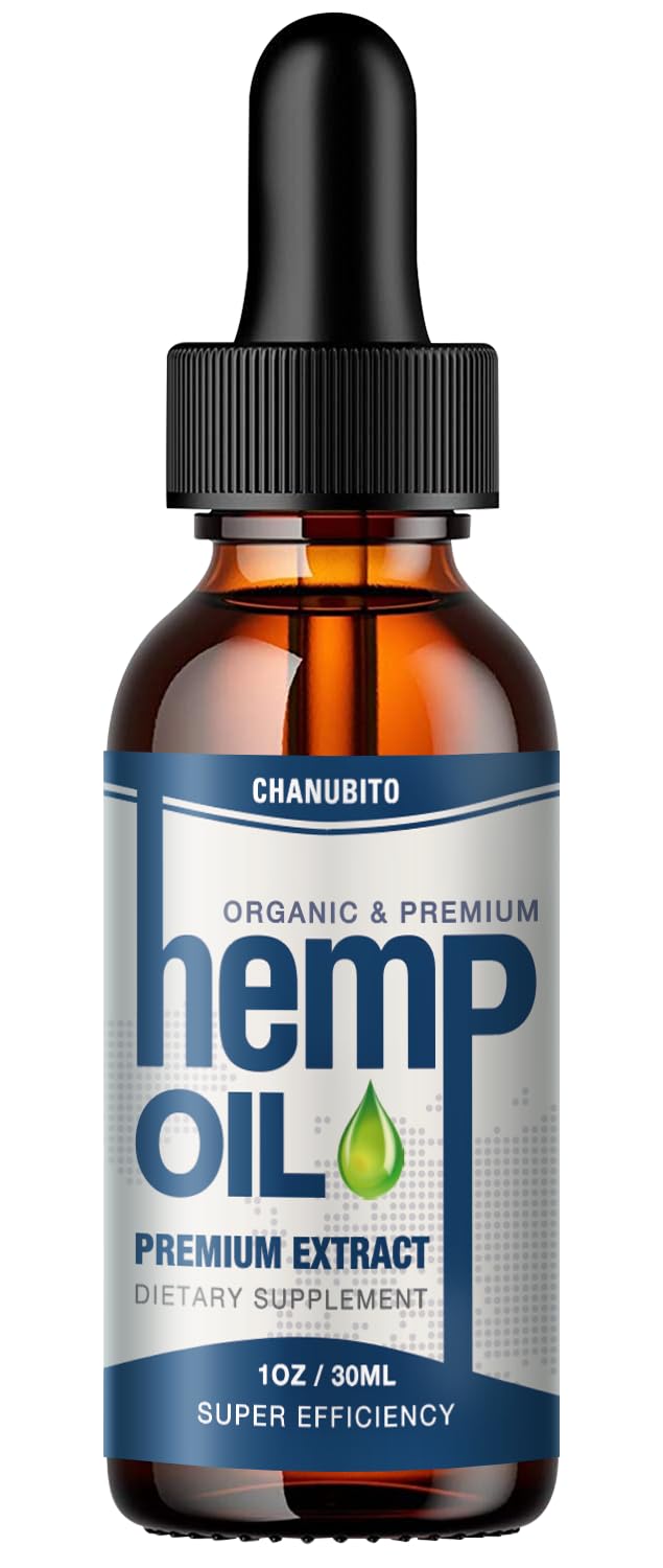 CHANUBITO omega oil drops bottle pouring to support daily omega 3 6 9 intake