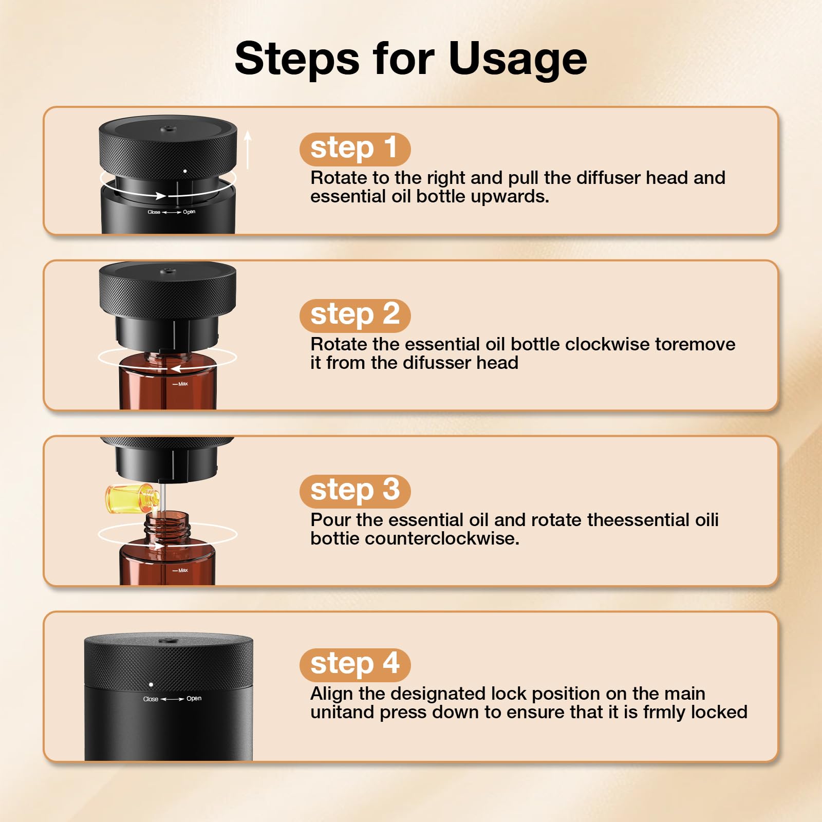 CHANUBITO waterless diffuser’s sleek, modern design fits any room
