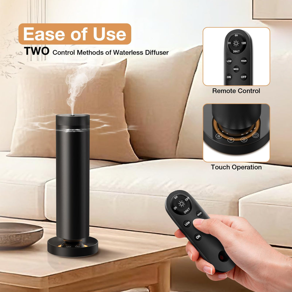 CHANUBITO waterless diffuser timer settings for customizable diffusion