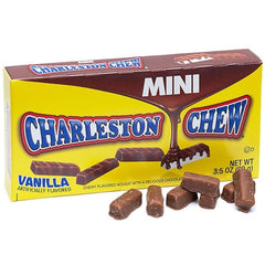 Charleston Chew 4oz box 12ct side view, easy stacking on shelves.