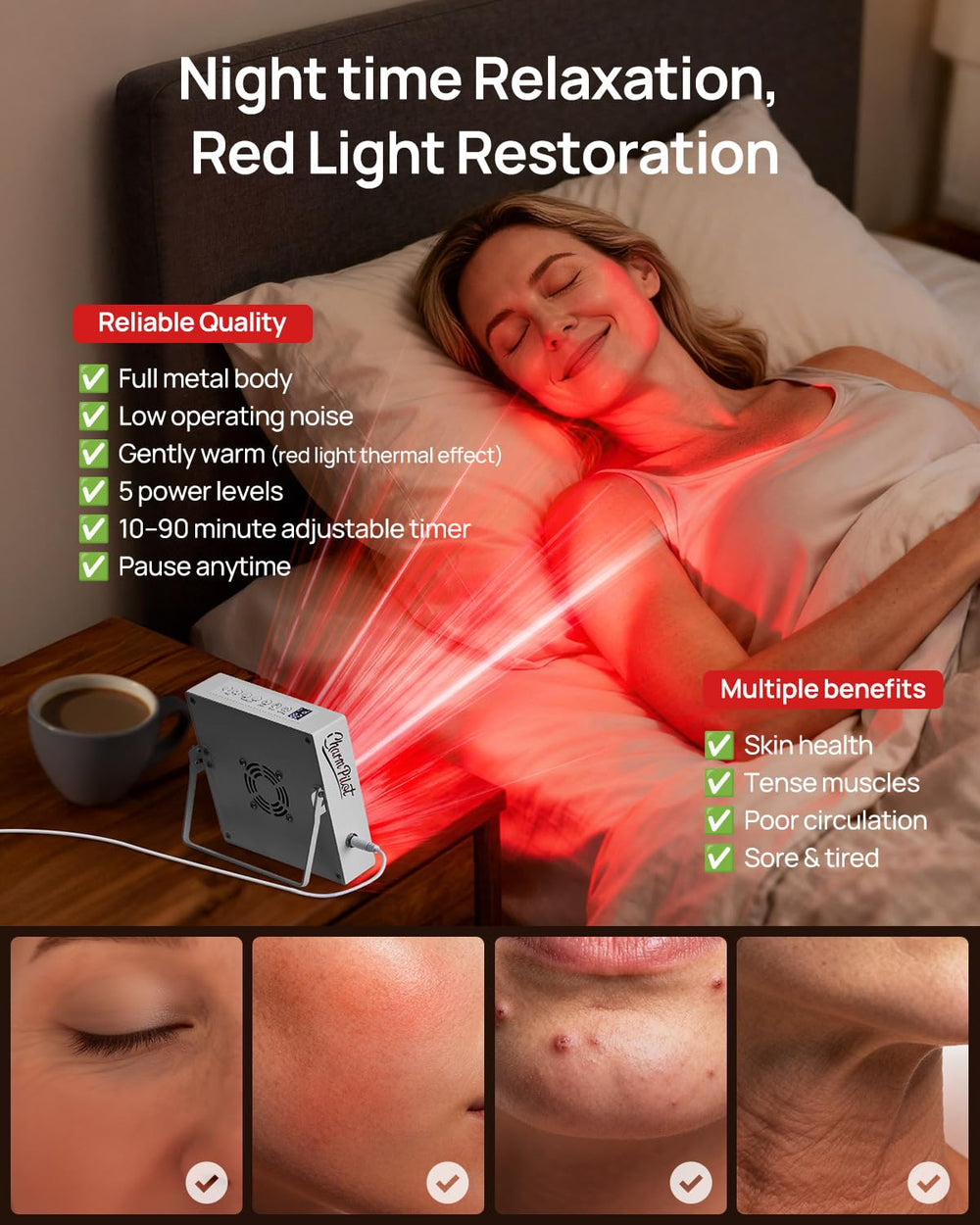Charmpilot red light panel body side view with ergonomic design for curves.