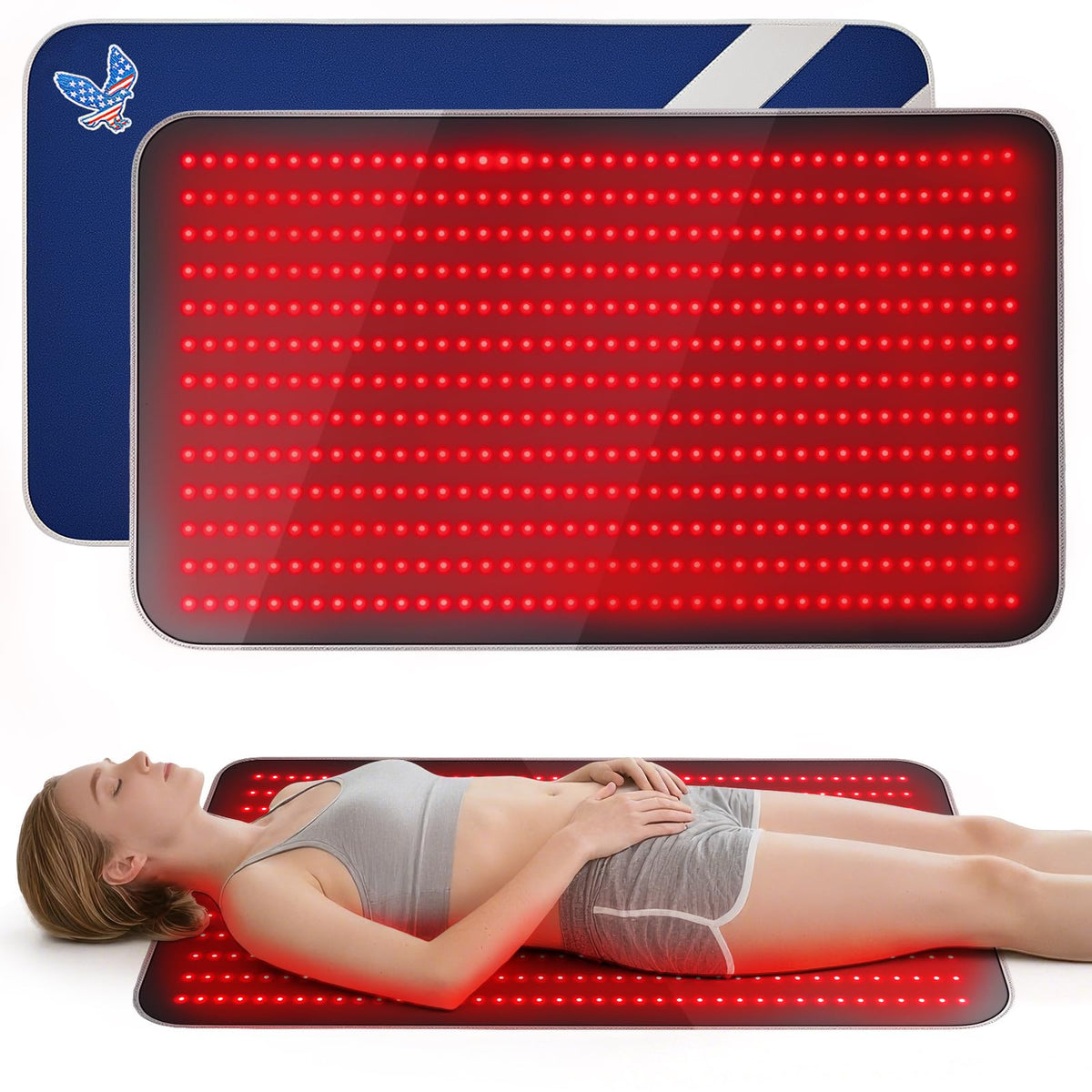Charmpilot red light therapy mat provides full-body coverage for recovery sessions