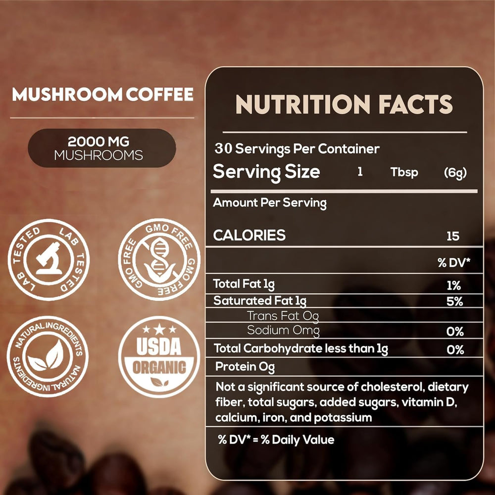 CHATTER PAWS Mushroom Coffee with Chaga supports immune resilience with antioxidants