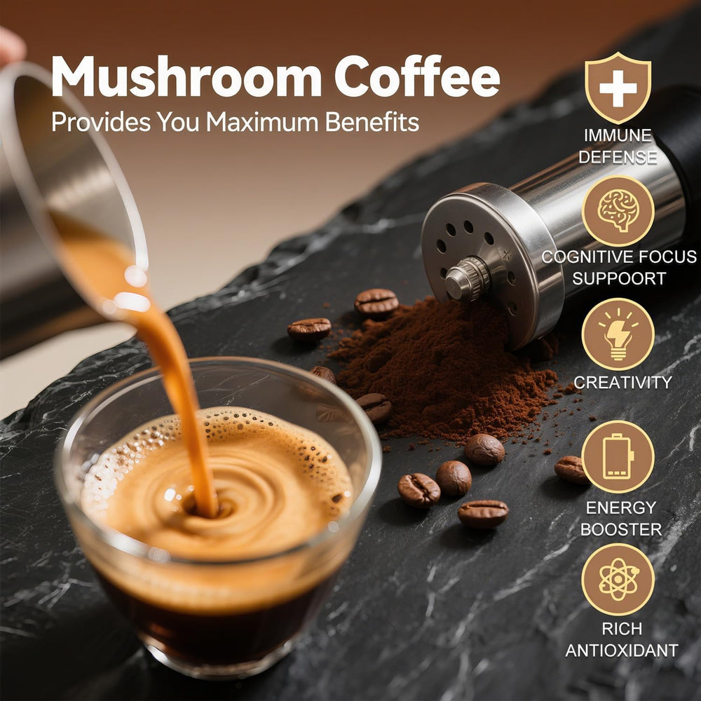 CHATTER PAWS Mushroom Coffee with Cordyceps delivers steady energy and stamina