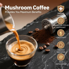 CHATTER PAWS Mushroom Coffee with Cordyceps delivers steady energy and stamina