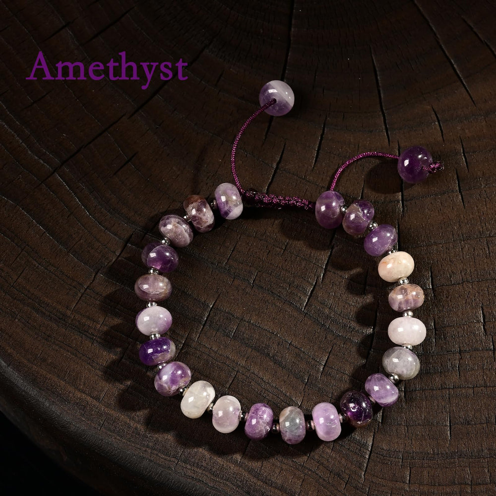 CHCCOYE amethyst bracelet in velvet pouch, ideal gifting.