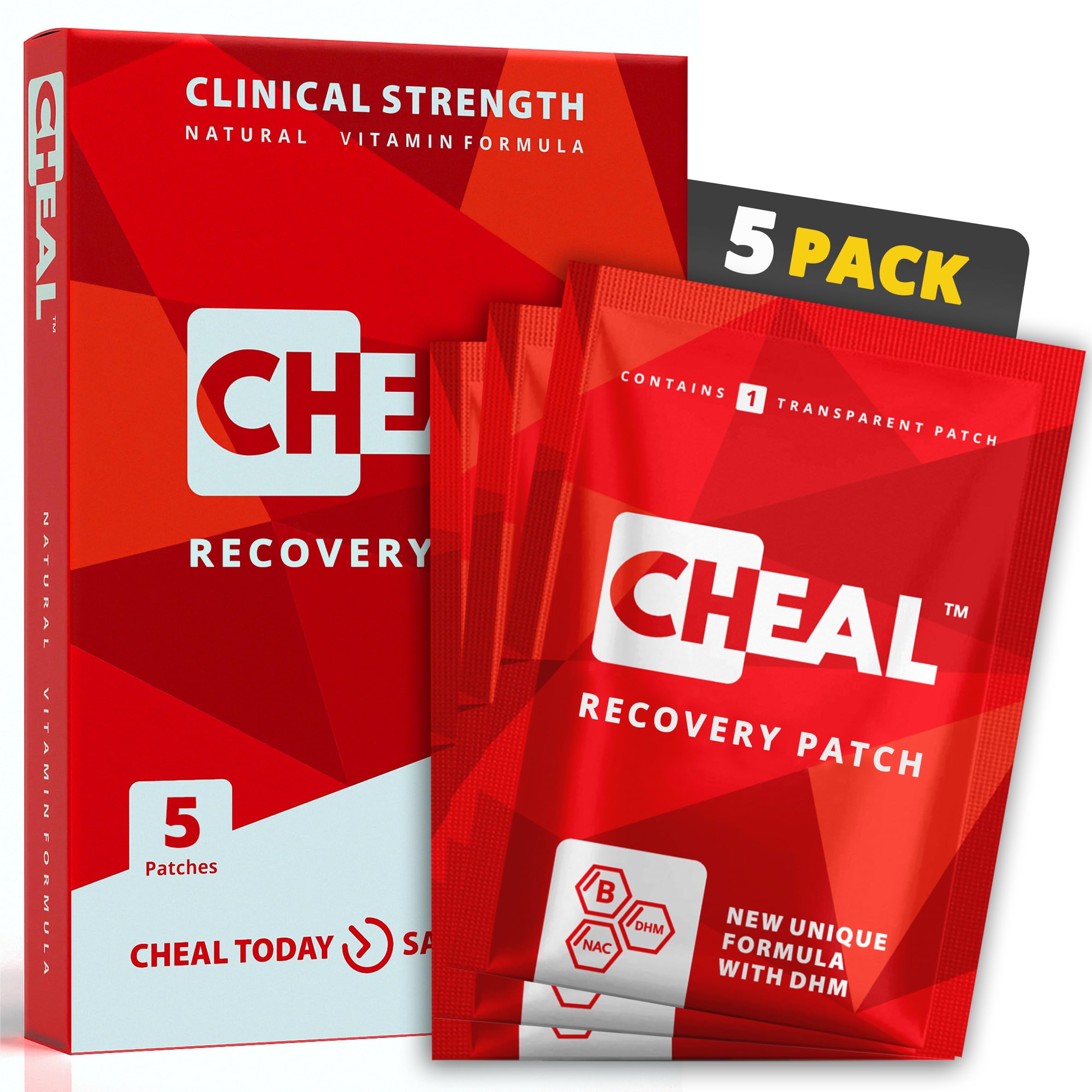 CHEAL Party Recovery Patch 5 Pack ready for a night out and smoother morning