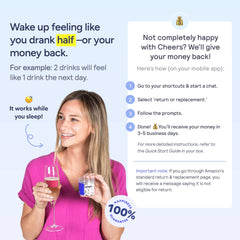 Cheers Liver Combo bottle being poured to illustrate easy nightly routine.