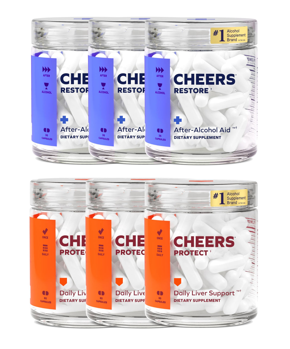 Cheers Liver Combo bottle front showing label and branding for liver support benefits.