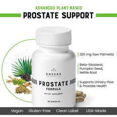 CHEERS Prostate Formula capsules top view for easy daily dosing
