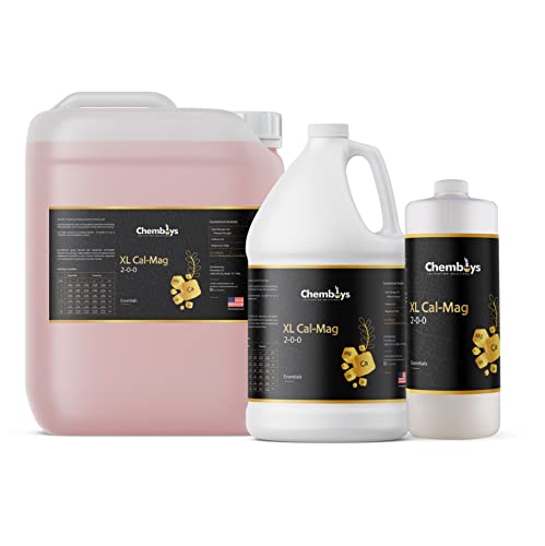Chemboys XL Cal-Mag bottle pour demonstrates easy liquid fertilizer for healthy blooms.