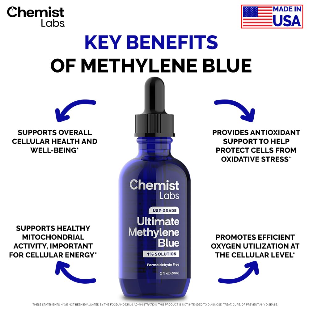 Chemist Labs 1% Methylene Blue measured drops ready for use