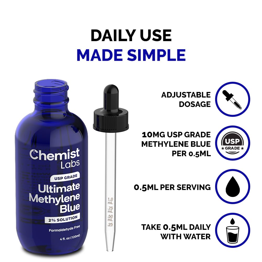 Chemist Labs methylene blue pure formulation supports reliable performance.