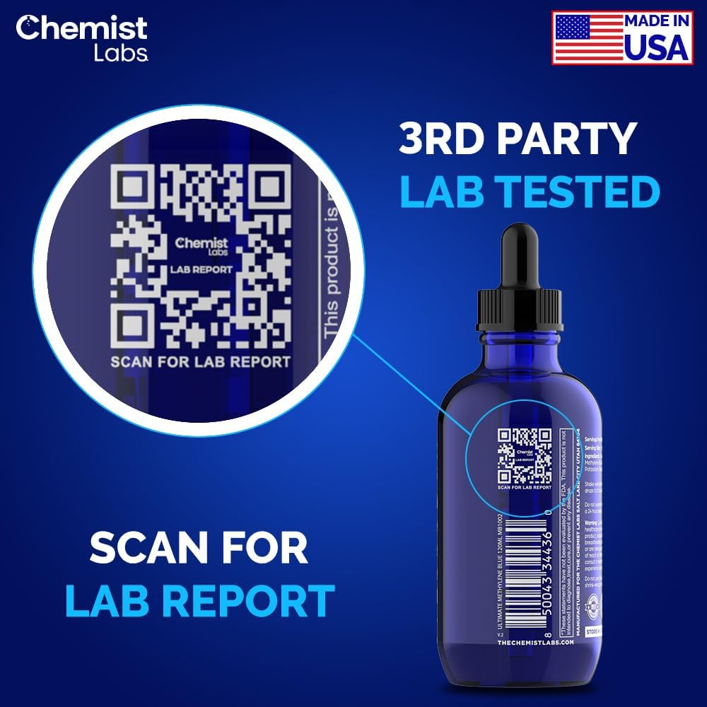 Chemist Labs third-party testing badge verifies identity and purity.